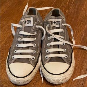 Grey canvas converse M5/W7